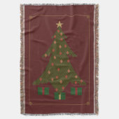 gewatteerde kerst gooien deken (Voorkant Verticaal)