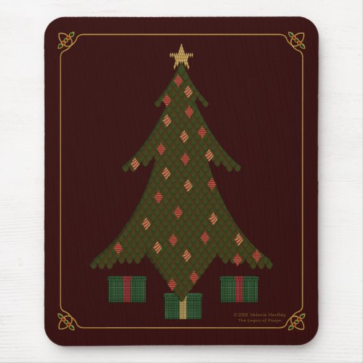 gewatteerde kerst mousepad muismat (Voorkant)