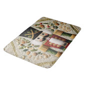 Gewatteerde kerst Notenkraker Badmat (Gekanteld)