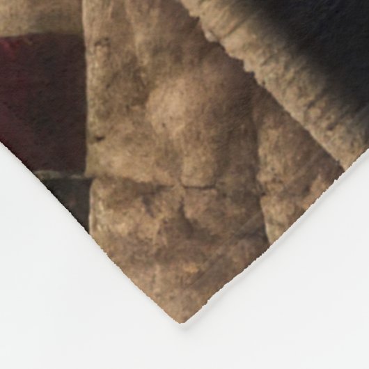 Gewatteerde kerst Notenkraker Fleece Deken (Hoek)