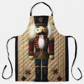 Gewatteerde kerst Notenkraker Schort (Voorkant)