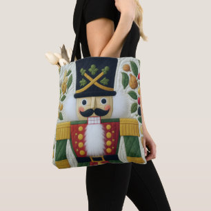Gewatteerde kerst Notenkraker Tote Bag