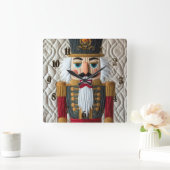 Gewatteerde kerst Notenkraker Vierkante Klok (Huis)