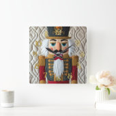 Gewatteerde kerst Notenkraker Vierkante Klok (Huis)