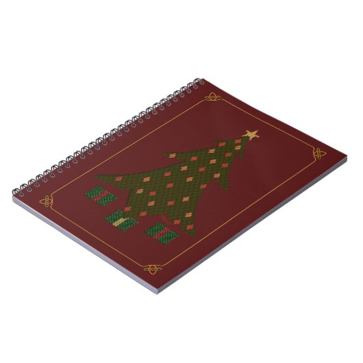 Gewatteerde kerst Notitieboek (Linkerzijde)
