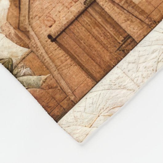 Gewatteerde kerst ontwerp fleece deken (Hoek)