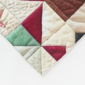 Gewatteerde kerst ontwerp fleece deken (Hoek)