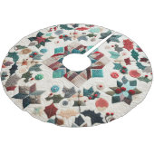 Gewatteerde kerst ontwerp kerstboom rok (Gekanteld)