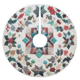 Gewatteerde kerst ontwerp kerstboom rok