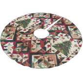 Gewatteerde kerst ontwerp kerstboom rok (Gekanteld)