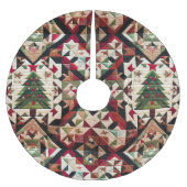 Gewatteerde kerst ontwerp kerstboom rok (Voorkant)