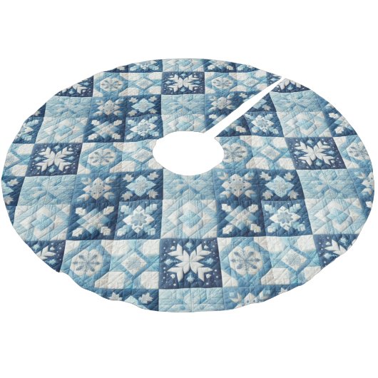 Gewatteerde kerst ontwerp kerstboom rok (Gekanteld)