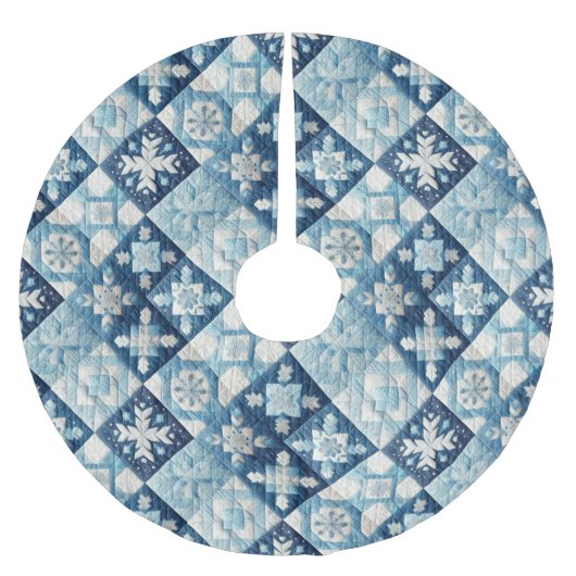 Gewatteerde kerst ontwerp kerstboom rok (Voorkant)