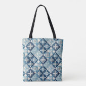 Gewatteerde kerst ontwerp tote bag (Achterkant)