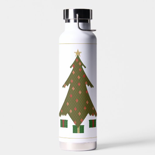 gewatteerde kerst waterfles (Links)