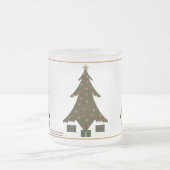 Gewatteerde kerstbeker matglas koffiemok (Center)