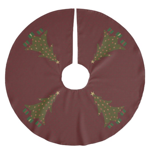 gewatteerde kerstboom rok (Voorkant)