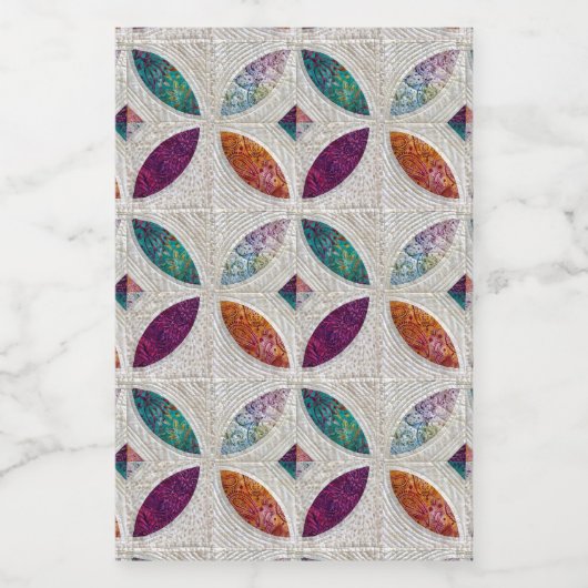 gewatteerde labelset voedselcontainer etiket (Enkel label)