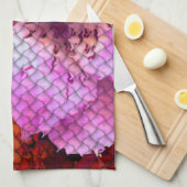 Gewatteerde look Mozaïek Abstracte bloem Theedoek (Quarter Fold)