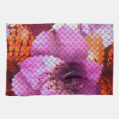 Gewatteerde look Mozaïek Abstracte bloem Theedoek (Horizontaal)