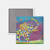 gewatteerde olifant magneet (Voorkant / Achterkant)