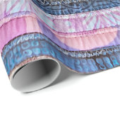 Gewatteerde ovale tapijt ontwerp cadeaupapier (Rol Hoek)