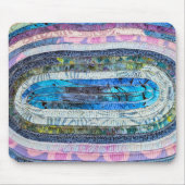 Gewatteerde ovale tapijt ontwerp muismat (Voorkant)