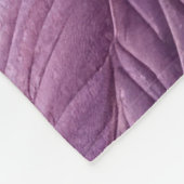 Gewatteerde Paarse Blauwe Roze Bladeren Design Fleece Deken (Hoek)