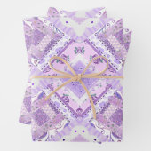 gewatteerde paarse inpakpapier vel (In situ)