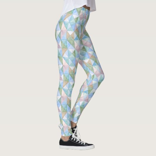 Gewatteerde Patchwork Driehoeken in Hemelblauw en Leggings (Rechts)