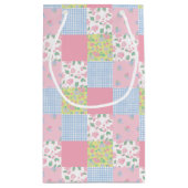 Gewatteerde Patchwork Gift Bag Klein Cadeauzakje (Achterkant)