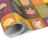 gewatteerde valblaadjes cadeaupapier (Rol Hoek)