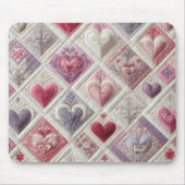 Gewatteerde Valentijn Heart Design Muismat (Voorkant)