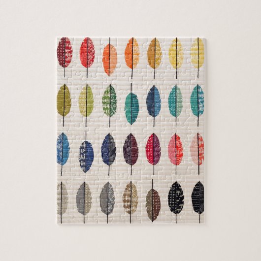 Gewatteerde veren puzzel (Verticaal)