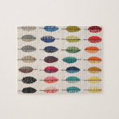 Gewatteerde veren puzzel legpuzzel (Horizontaal)