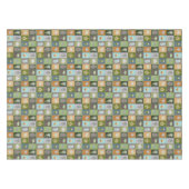 Gewatteerde zomerbladeren tafelkleed (Voorkant (Horizontaal))