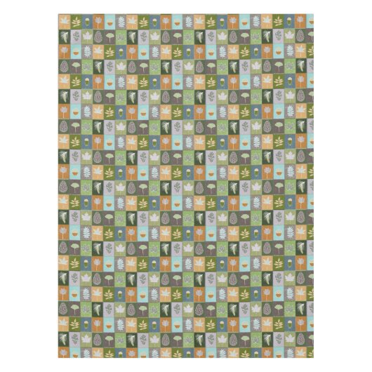 Gewatteerde zomerbladeren tafelkleed (Voorkant)