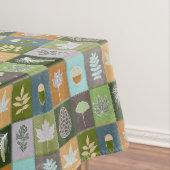 Gewatteerde zomerbladeren tafelkleed (Voorbeeld)