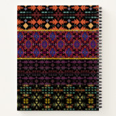 Gewatteerde zuidwestelijke grenzen stijlvol notitieboek (Achterkant)