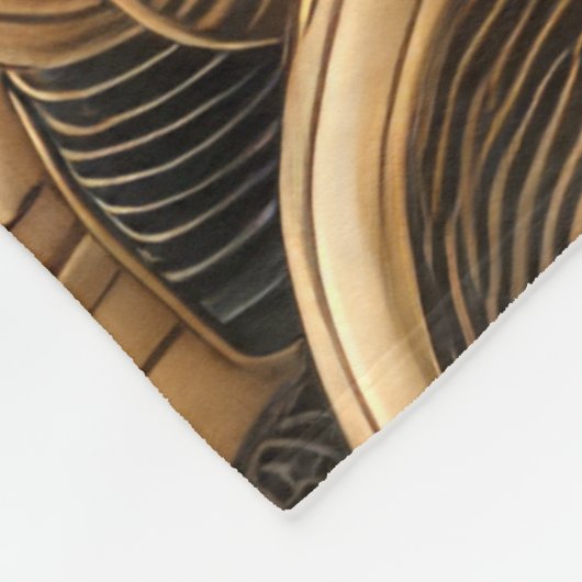 Gewatteerde zwart gouden Abstract bergontwerp Fleece Deken (Hoek)