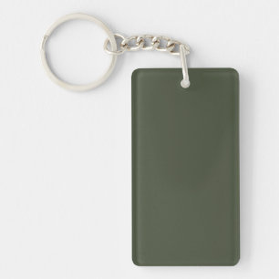 Geweer groene effen kleur sleutelhanger
