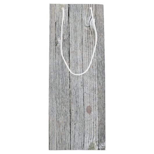 geweerd hout wijn cadeautas (Voorkant)