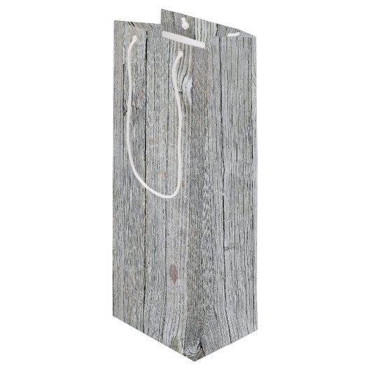 geweerd hout wijn cadeautas (Voorkant Gekanteld)