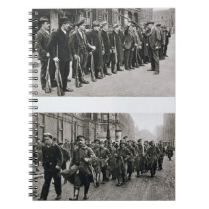 Geweeroefening van de Spartacisten (top) Revolutio Notitieboek