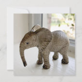 Geweesde Baby Elephant Notecards Notitiekaartje (Voorkant)