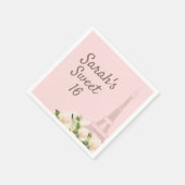 Geweet 16 - Roze goudolietoren op zaterdag Servet (Hoek)