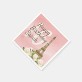 Geweet 16 - Roze goudolietoren op zaterdag Servet (Hoek)