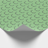 Gewei Cadeaupapier Inpakpapier Groen (Hoek)