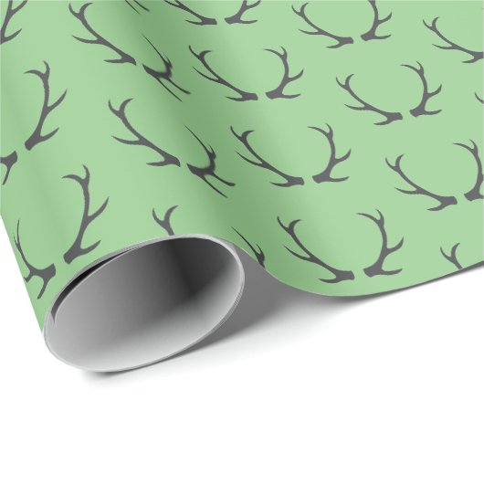 Gewei Cadeaupapier Inpakpapier Groen (Rol Hoek)