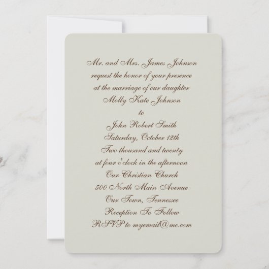 gewei en roze rozen rustieke bruiloft uitnodiging (Achterkant)